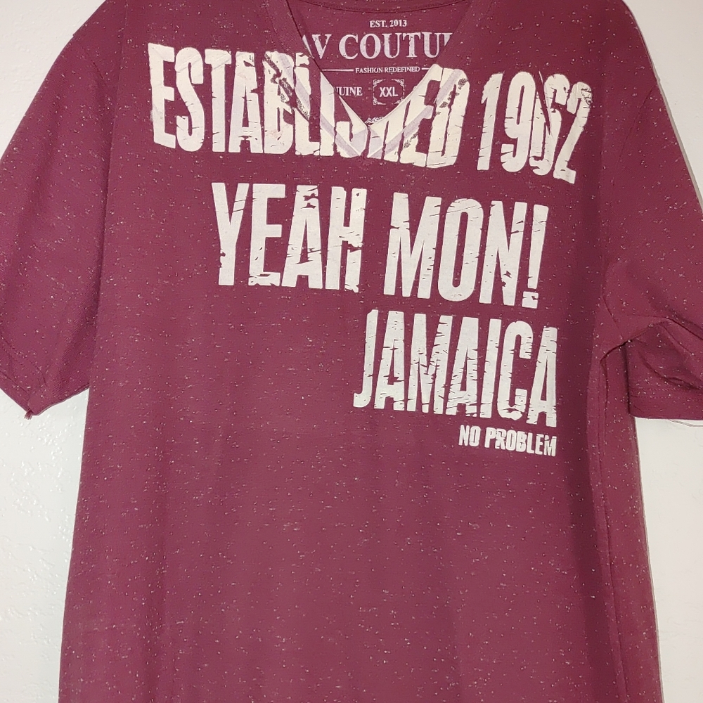 Maroon Jamaica T-shirt NWOT